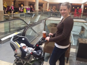 Theo and mama go bra shopping.