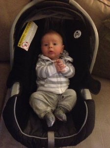 Theo on his first day of "school."