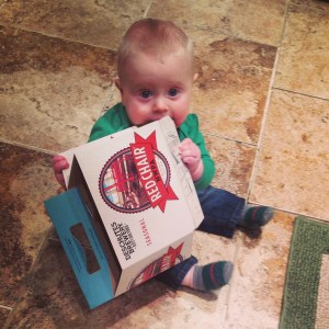 Who needs toys when you've got a beer box?
