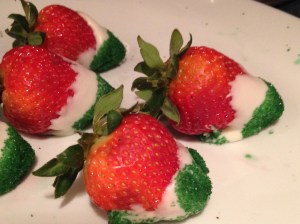 Mexican flag strawberries.