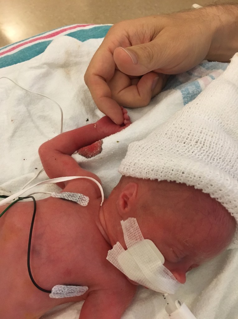 Holding Daddy's hand